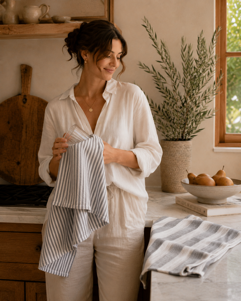 Stripe Tea Towel Set