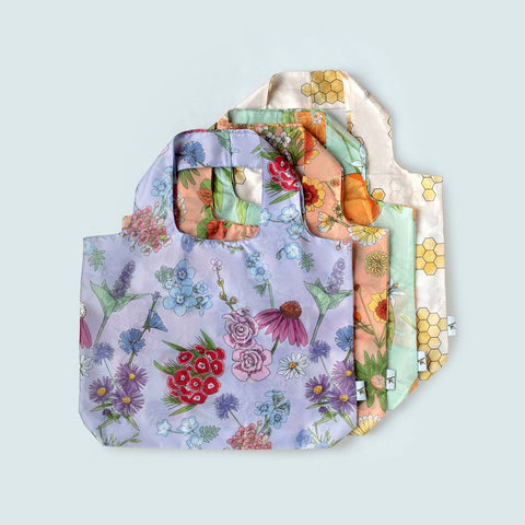Reusable Tote Bag | Purple Wildflowers