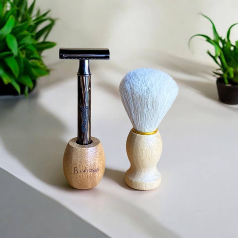 Natural Bristle Bamboo Shave Brush
