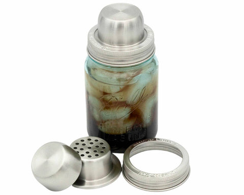 Mason Jar Cocktail Shaker Lid