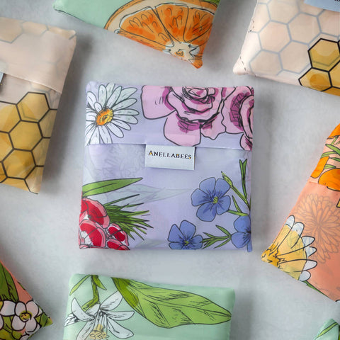 Reusable Tote Bag | Purple Wildflowers