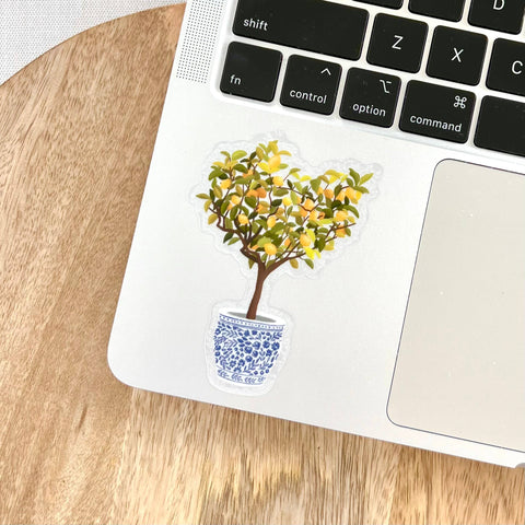Lemon Tree Sticker 3.25x2.2in