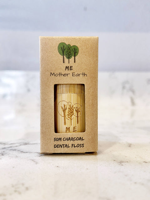 Vegan Eco Dental Floss- Refillable Bamboo Container