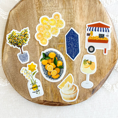 Lemon Tree Sticker 3.25x2.2in