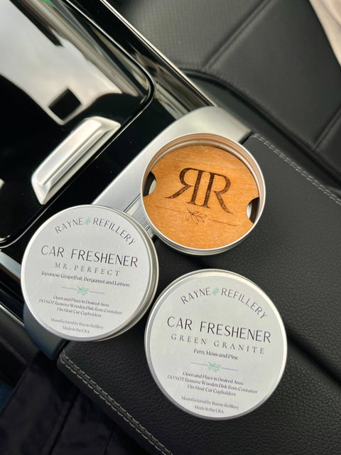 Essential Oil & Wood Refillable Car Freshener