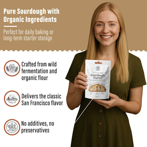 Organic Non-GMO, Freeze Dried, Sourdough Starter | 12 grams
