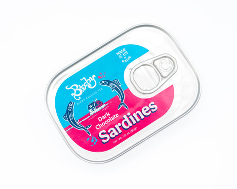 Dark Chocolate Sardines in can