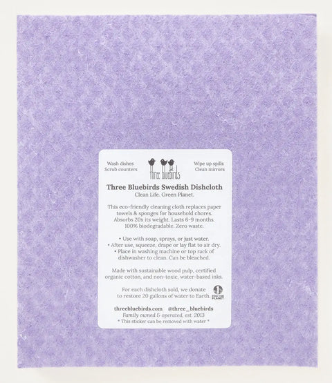 Easter Eggs on Purple Swedish Dishcloth