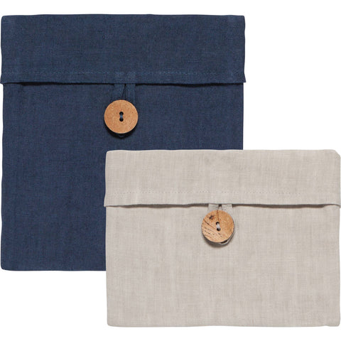 Snack Bag Set of 2 Nourish Midnight Blue Gray