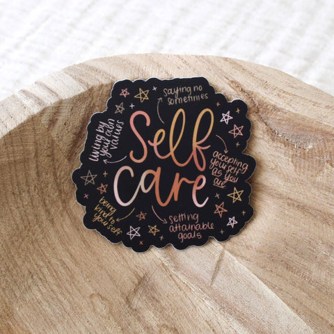 Self Care Sticker, 2.75x2.75in