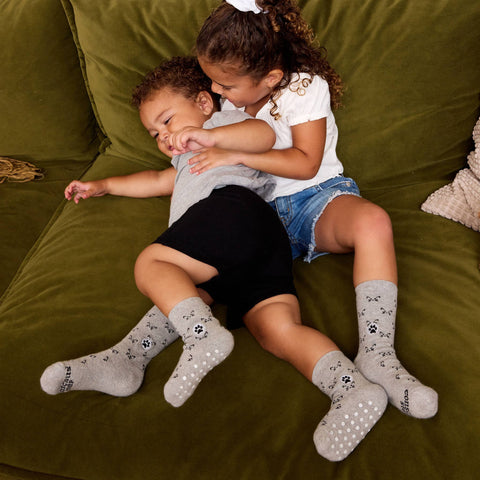 Kids Socks that Save Cats | Grey Kitties