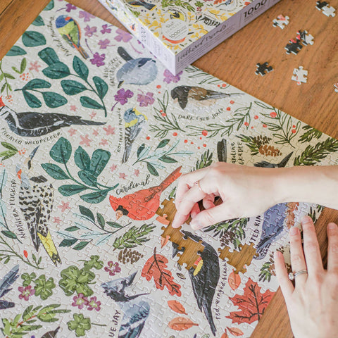 Feathered Friends - 1,000 Piece Bird Jigsaw Puzzle