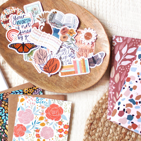 Floral Book Vinyl Sticker 3.25x2in | Bookish & Reading