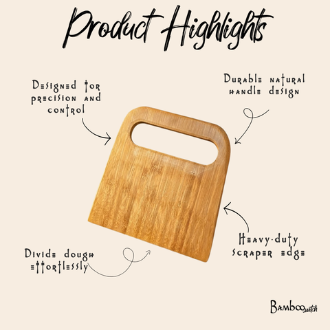 Bamboo Baking Bench & Dough Scraper | Earth Day Bestseller