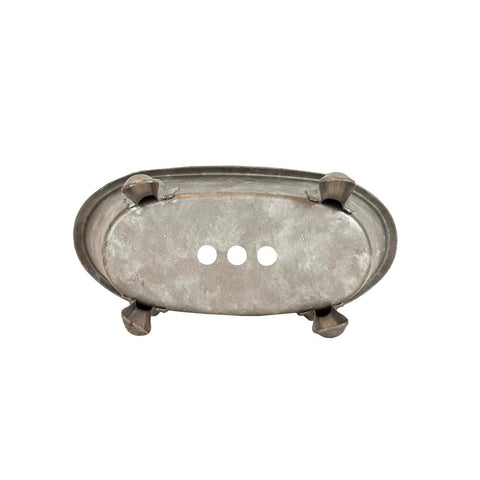 Clawfoot Silver Bathtub Metal Soap Dish/Planter