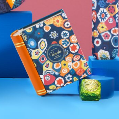 Venchi Mini Book Box - Assorted Gourmet Italian Chocolate
