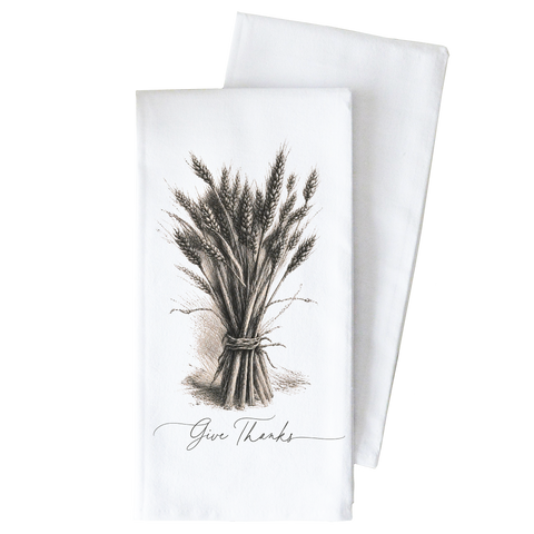 Bundle of Thanks Thanksgiving Tea Towel