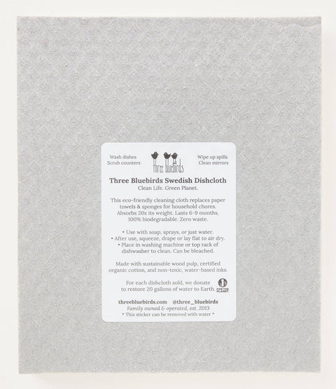 Frosty Friends on Grey Swedish Dishcloth