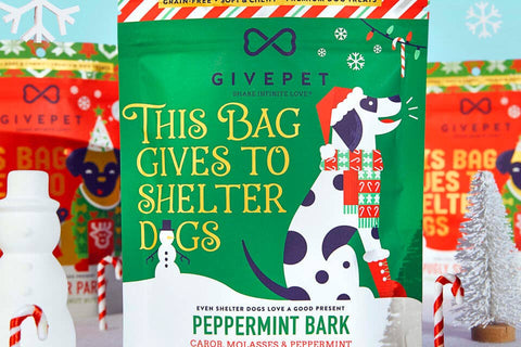 GivePet Peppermint Bark Holiday Dog Treat