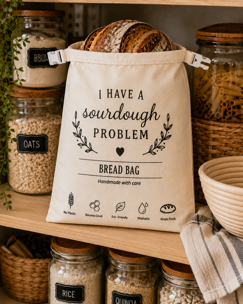 Beeswax-Lined Bread Bag | I Have a Sourdough Problem