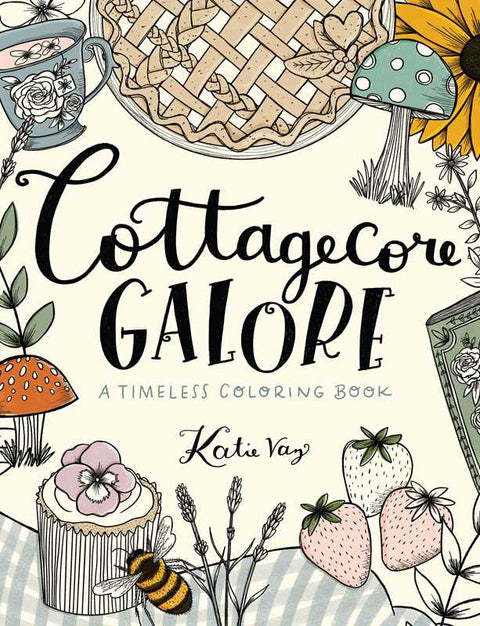 Cottagecore Galore Relaxing Coloring Book for Adults