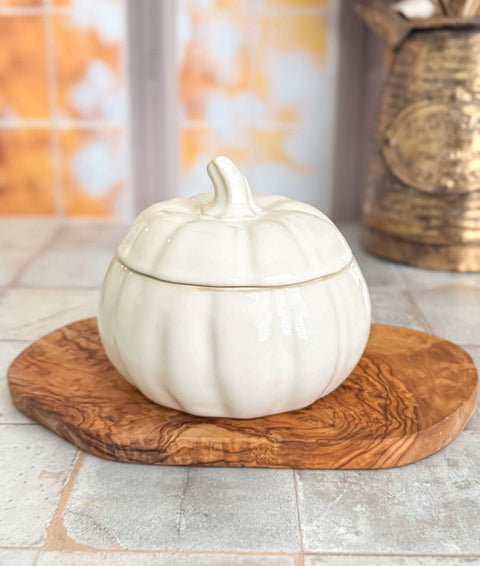 Large Pumpkin Marshmallow Glass Jar Soy Candle