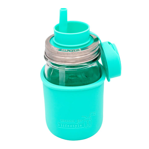 Silicone Sleeve for Regular Mouth Pint 16oz Mason Jars