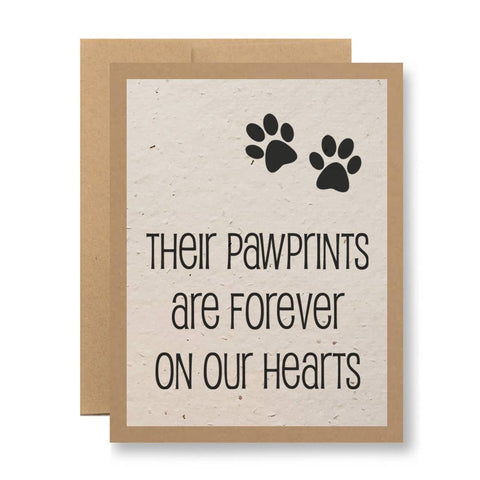 Plantable Seed Paper Greeting Card - ..forever on our hearts