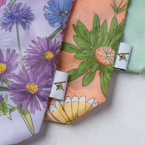 Reusable Tote Bag | Purple Wildflowers