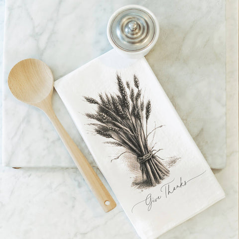 Bundle of Thanks Thanksgiving Tea Towel