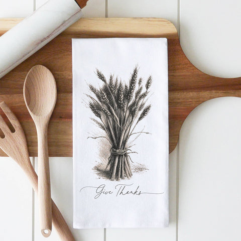 Bundle of Thanks Thanksgiving Tea Towel