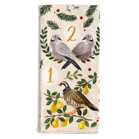 12 Days Of Christmas Holiday Kitchen Towel