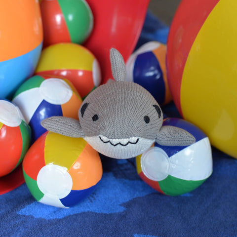 Handmade Knit Shark - Fair Trade Cotton Toy