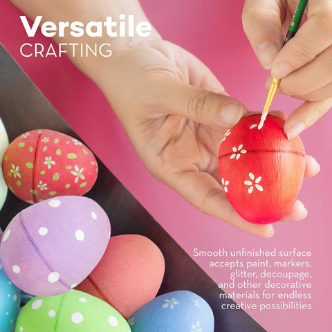 Single Paper Mache Easter Eggs – Paintable & Fillable for Easter Crafts