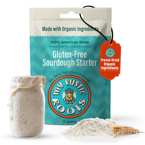 Organic, Non GMO GLUTEN FREE Sourdough Starter|  12 grams