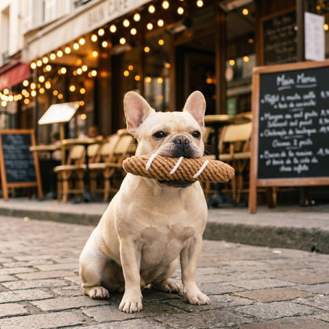 Handcrafted Baguette Pet Toy | Sustainable | Chew Toy