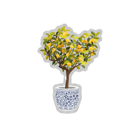 Lemon Tree Sticker 3.25x2.2in