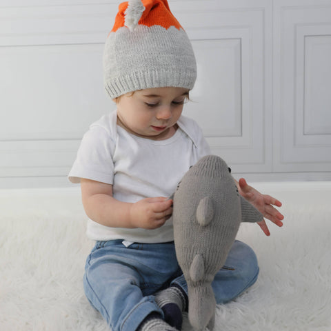 Handmade Knit Shark - Fair Trade Cotton Toy