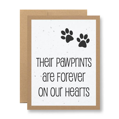Plantable Seed Paper Greeting Card - ..forever on our hearts