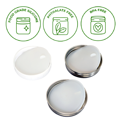 Platinum Cured, Leak Proof Silicone Sealing Lid Liners