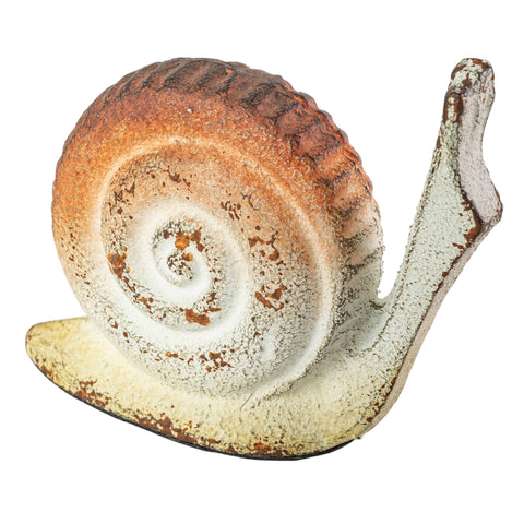Cast Iron Distressed Snail Figure