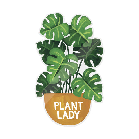Plant Lady Clear Decal Sticker