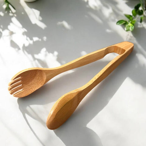12" Bamboo Serving Tong