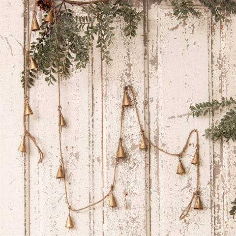 Holiday (and beyond) Garland - Gold Tone Mini Bells | Single Strand