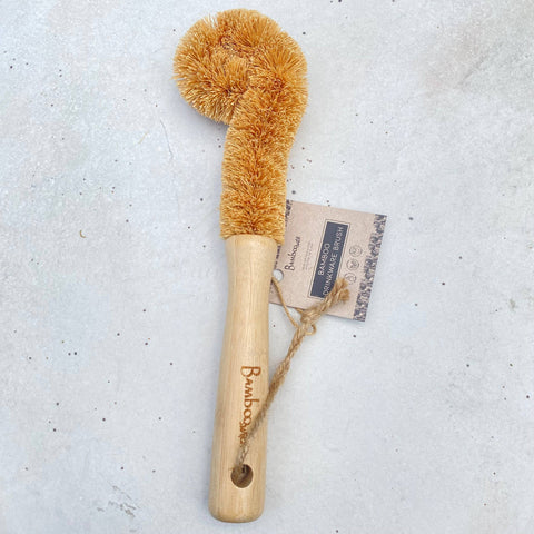 Bamboo Glassware Scrub Brush