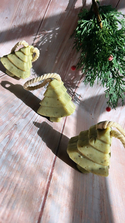 Hanging Xmas tree | Sage soap | Eucalyptus soap