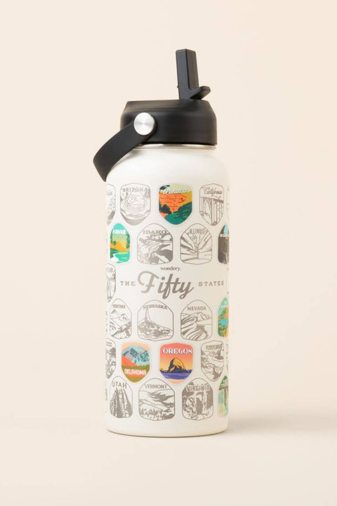 Fifty States Bucket List Bottle