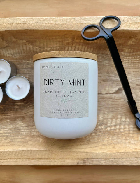 Non-Toxic Coconut Soy Wax Candle in Granite Vessel & Refills
