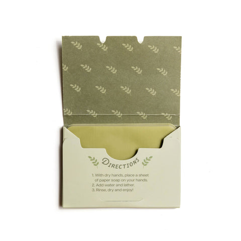 Paper Soap – Olive Oil | 50 Sheets