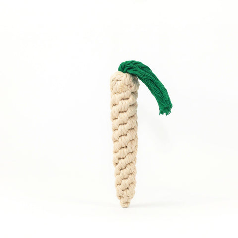 Handmade Sustainable Carrot Rope Chew Toys for dogs